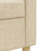 Set de canapele cu taburet, 3 piese, crem, textil - WALTI WALTI