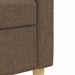 Set de canapele cu taburet, 3 piese, maro, textil - WALTI WALTI