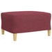 Set canapele cu taburet, 3 piese, roșu vin, material textil - WALTI WALTI