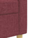 Set canapele cu taburet, 3 piese, roșu vin, material textil - WALTI WALTI