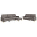 Set de canapea cu perne, 3 piese, gri taupe, material textil - WALTI WALTI