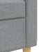 Set de canapele cu perne, 2 piese, gri deschis, textil - WALTI WALTI
