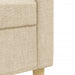 Set de canapele cu perne decorative, 2 piese, crem, textil - WALTI WALTI