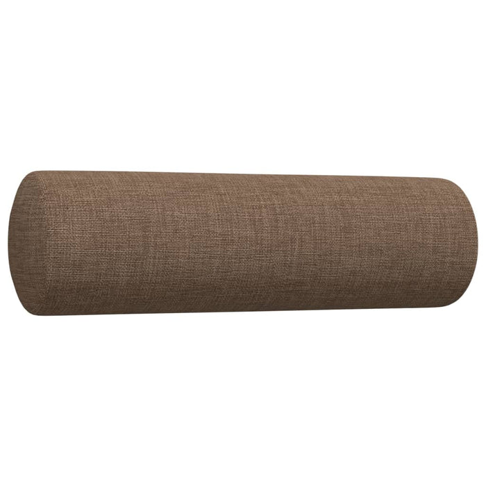 Set de canapele cu perne decorative, 2 piese, maro, textil - WALTI WALTI