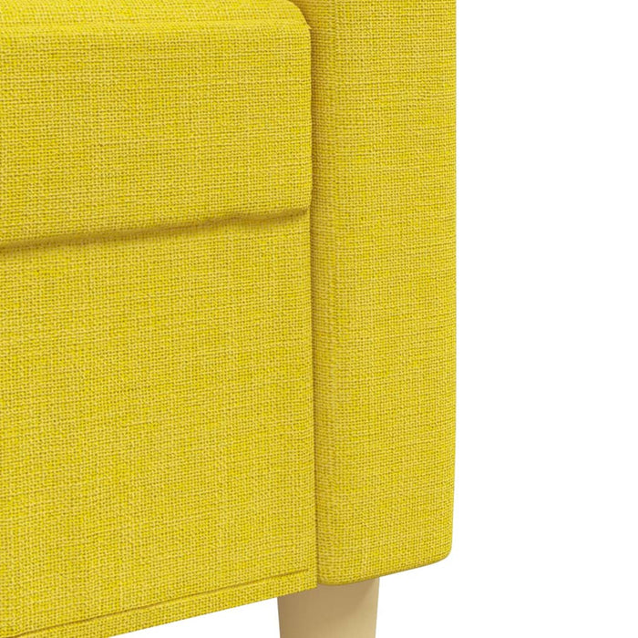 Set de canapele cu perne rulou, 2 piese, galben deschis, textil - WALTI WALTI