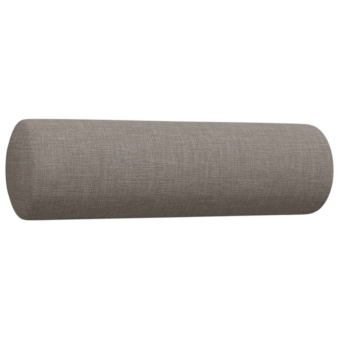 Set de canapele cu perne, 2 piese, gri taupe, textil - WALTI WALTI