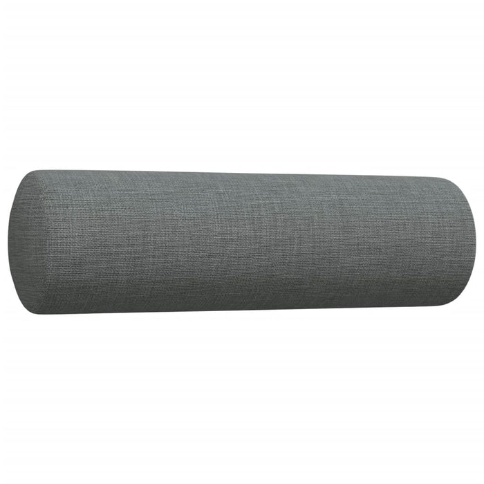 Set canapele cu taburet și perne, 3 piese, gri închis, textil - WALTI WALTI