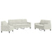 Set de canapele cu perne, 3 piese, crem, catifea - WALTI WALTI