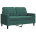 Set de canapele cu perne, 4 piese, verde închis, catifea - WALTI WALTI
