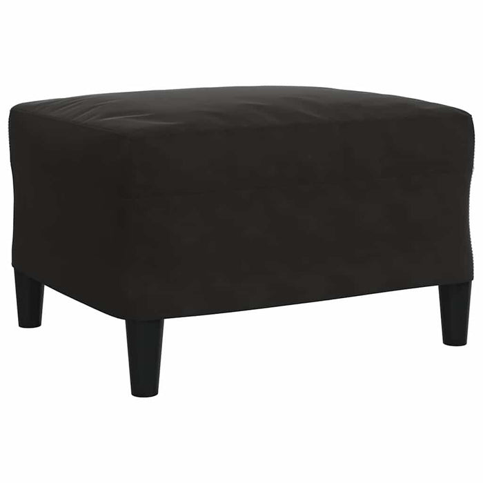 Set de canapele cu perne, 4 piese, negru, catifea - WALTI WALTI