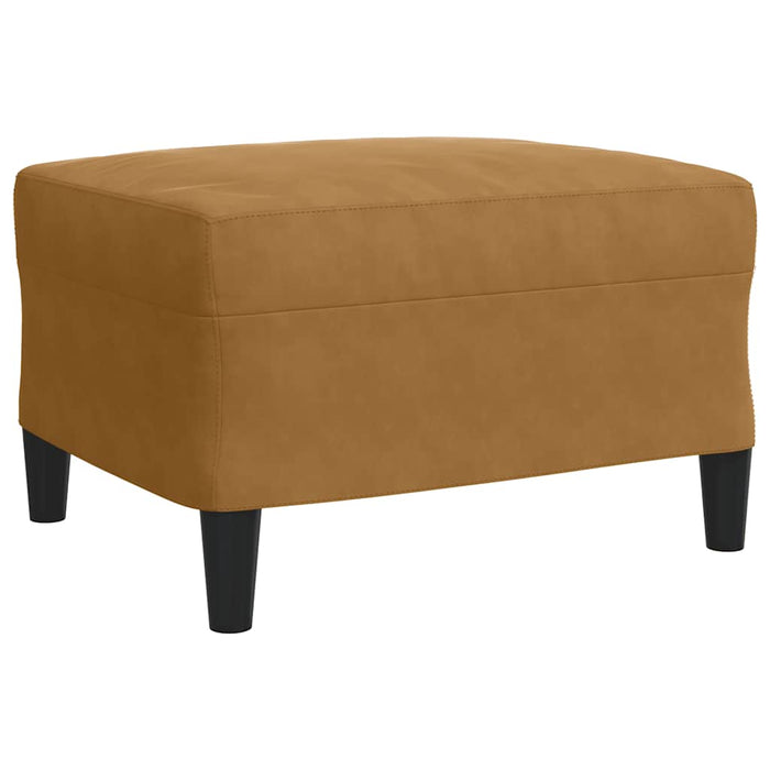 Set de canapele cu perne, 4 piese, maro, catifea - WALTI WALTI