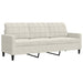 Set de canapele cu perne, 4 piese, crem, catifea - WALTI WALTI