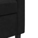 Set de canapele cu perne/rulouri, 3 piese, negru, catifea - WALTI WALTI