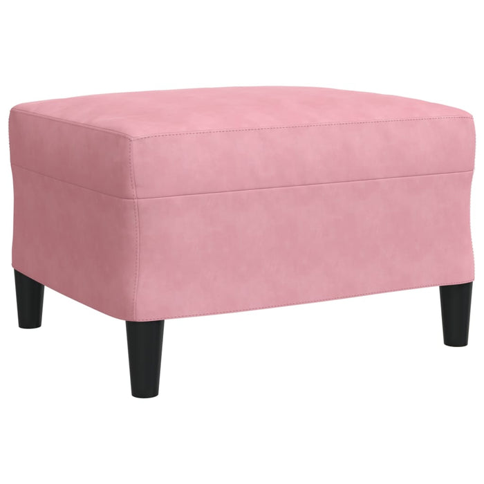 Set canapele cu perne/rulouri, 4 piese, roz, catifea - WALTI WALTI