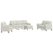 Set de canapele cu perne/rulouri, 4 piese, crem, catifea - WALTI WALTI