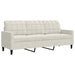 Set de canapele cu perne/rulouri, 4 piese, crem, catifea - WALTI WALTI