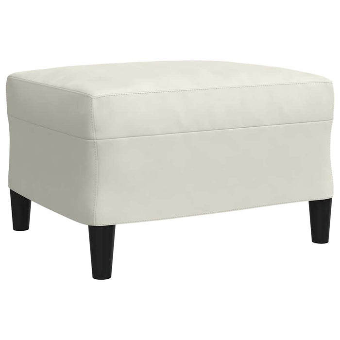 Set de canapele cu perne/rulouri, 4 piese, crem, catifea - WALTI WALTI