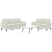 Set de canapele cu perne, 2 piese, crem, catifea - WALTI WALTI