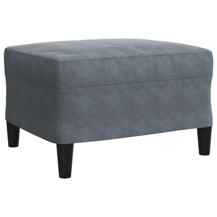 Set de canapele cu perne, 3 piese, gri închis, catifea - WALTI WALTI