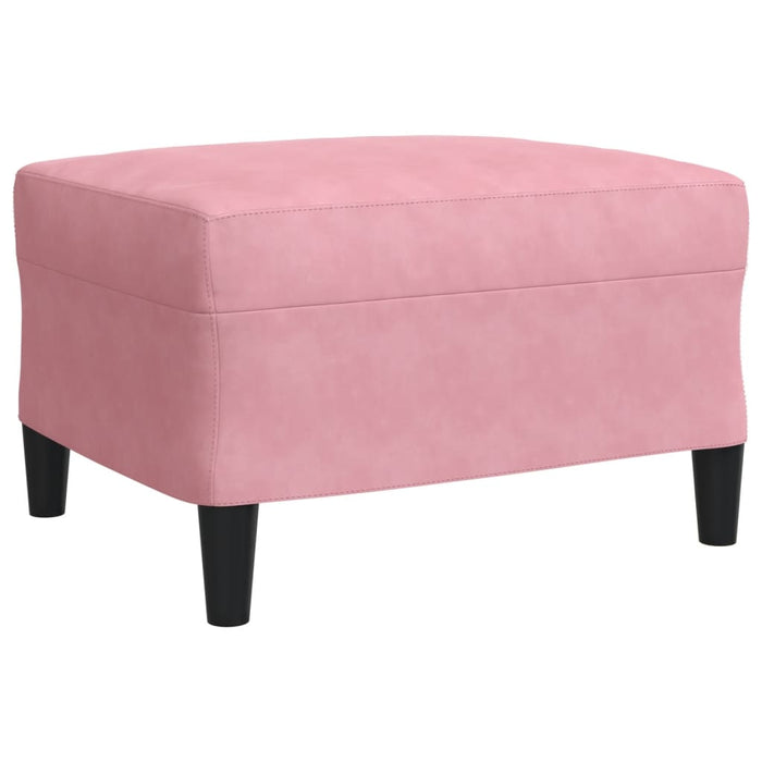 Set de canapele cu perne, 3 piese, roz, catifea - WALTI WALTI