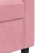 Set de canapele cu perne, 3 piese, roz, catifea - WALTI WALTI