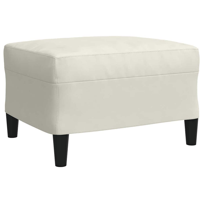 Set de canapele cu perne, 3 piese, crem, catifea - WALTI WALTI