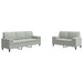Set de canapele cu perne, 2 piese, gri deschis, catifea - WALTI WALTI