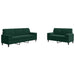 Set canapele cu perne/rulouri, 2 piese, verde închis, catifea - WALTI WALTI