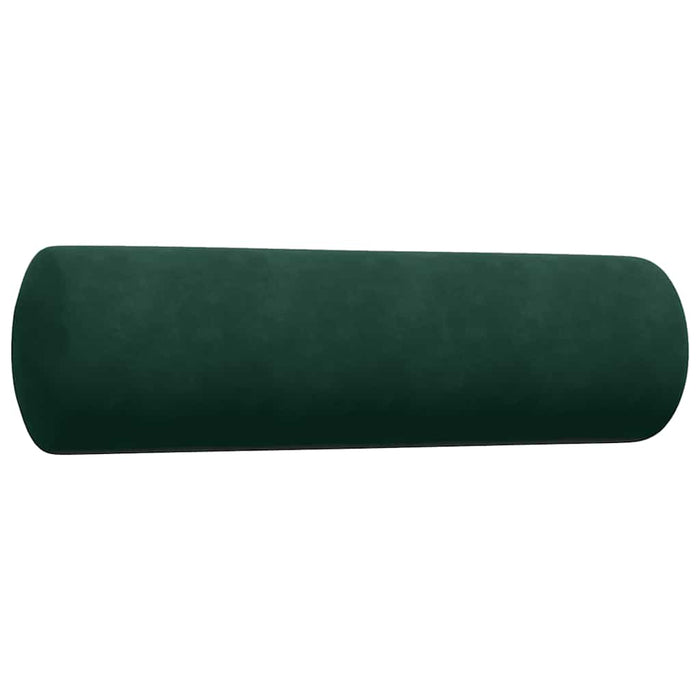 Set canapele cu perne/rulouri, 2 piese, verde închis, catifea - WALTI WALTI