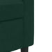 Set canapele cu perne/rulouri, 2 piese, verde închis, catifea - WALTI WALTI