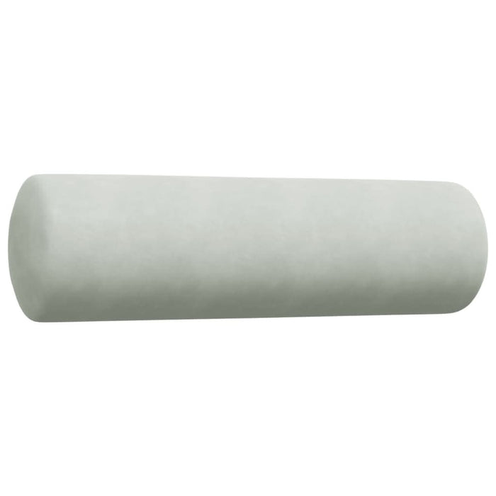 Set de canapele cu perne, 3 piese, gri deschis, catifea - WALTI WALTI