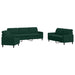 Set de canapele cu perne, 3 piese, verde închis, catifea - WALTI WALTI