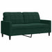 Set de canapele cu perne, 3 piese, verde închis, catifea - WALTI WALTI