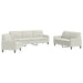 Set de canapele cu perne, 3 piese, crem, catifea - WALTI WALTI
