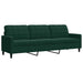 Set de canapele cu perne, 4 piese, verde închis, catifea - WALTI WALTI