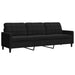 Set de canapele cu perne, 4 piese, negru, catifea - WALTI WALTI