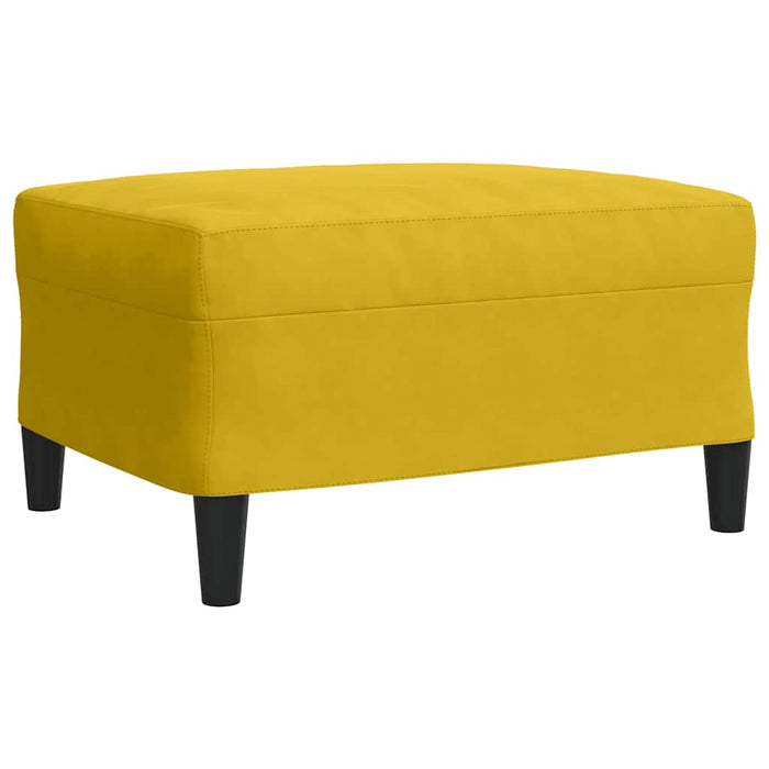 Set de canapele cu perne, 4 piese, galben, catifea - WALTI WALTI