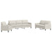 Set de canapele cu perne, 4 piese, crem, catifea - WALTI WALTI