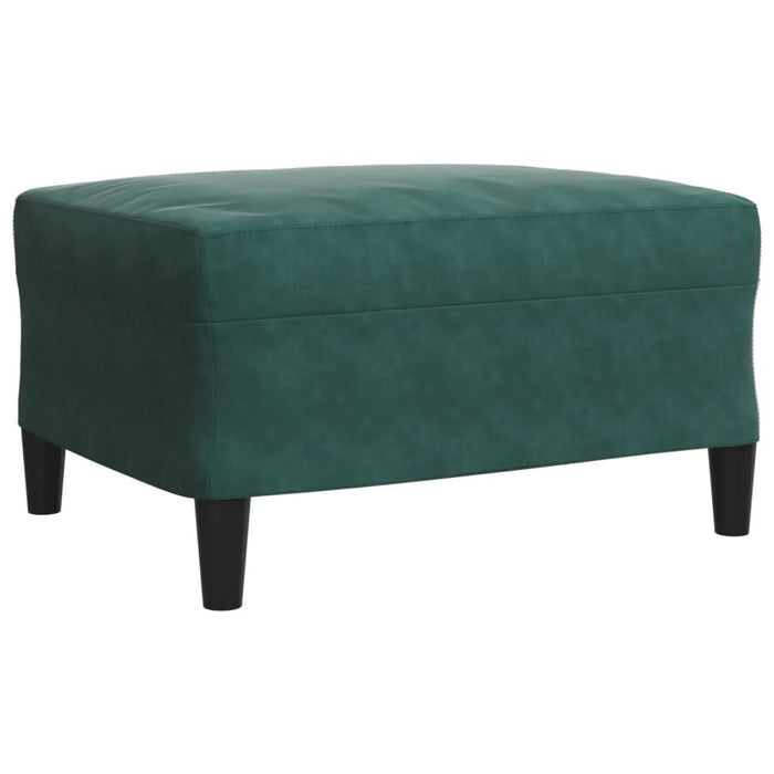 Set canapele cu perne/rulouri, 4 piese, verde închis, catifea - WALTI WALTI