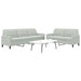 Set de canapele cu perne, 2 piese, gri deschis, catifea - WALTI WALTI