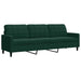 Set de canapele cu perne, 2 piese, verde închis, catifea - WALTI WALTI