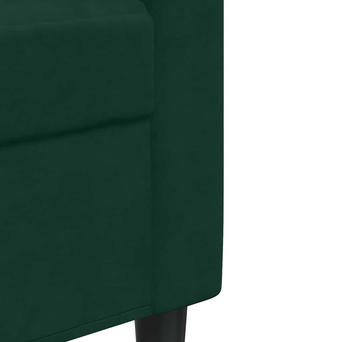 Set de canapele cu perne, 2 piese, verde închis, catifea - WALTI WALTI