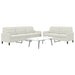 Set de canapele cu perne, 2 piese, crem, catifea - WALTI WALTI