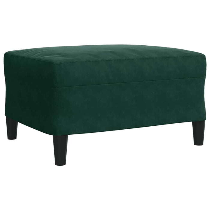 Set de canapele cu perne, 3 piese, verde închis, catifea - WALTI WALTI