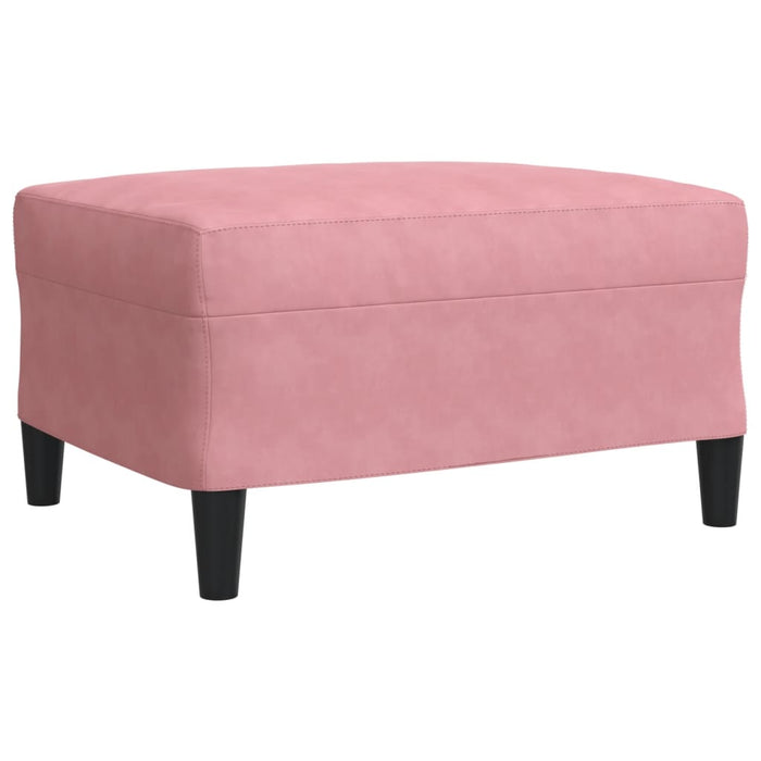 Set de canapele cu perne, 3 piese, roz, catifea - WALTI WALTI