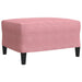 Set de canapele cu perne, 3 piese, roz, catifea - WALTI WALTI