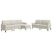 Set de canapele cu perne, 3 piese, crem, catifea - WALTI WALTI