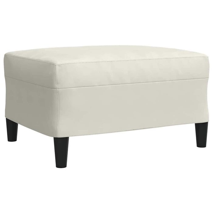 Set de canapele cu perne, 3 piese, crem, catifea - WALTI WALTI
