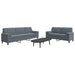 Set de canapele cu perne/rulouri, 2 piese, gri închis, catifea - WALTI WALTI