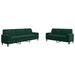 Set canapele cu perne/rulouri, 2 piese, verde închis, catifea - WALTI WALTI